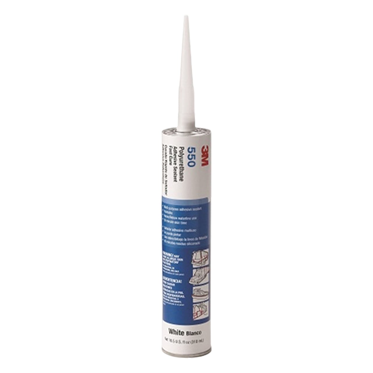 Szybkoschnący poliuretanowy klej uszczelniający 550 Fast Cure 310ml wolny od PFAS szary - 3M