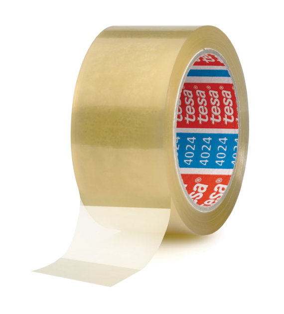 Taśma pakowa 4024 PV4 38mm x 66m przezroczysta cichoodwijalna - Tesa