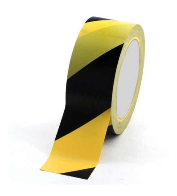 Taśma oznaczeniowa 100mm x 33m żółto/czarna
