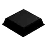 Nakładki ochronne Bumpon SJ5007 10,4mm x 2,5mm kwadratowe zwężane z płaskim wykończeniem czarne - 3M