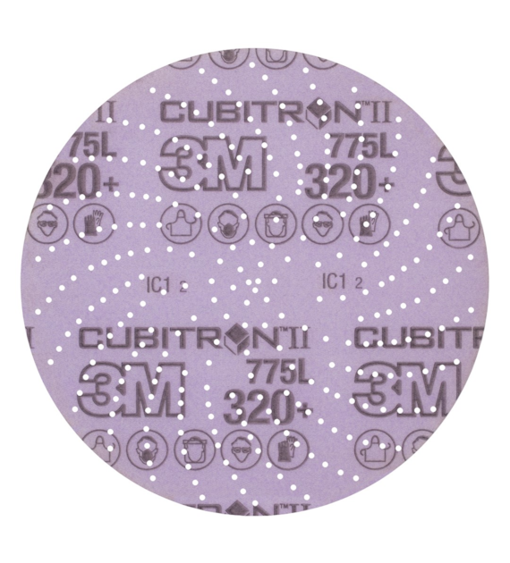 Krążek na rzep Hookit 775L na podkładzie foliowym 150mm P320+ wielootworowy - 3M