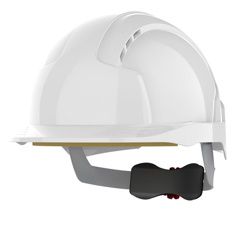 Kask ochronny EVOLite wentylowany regulacja śrubowa biały - JSP