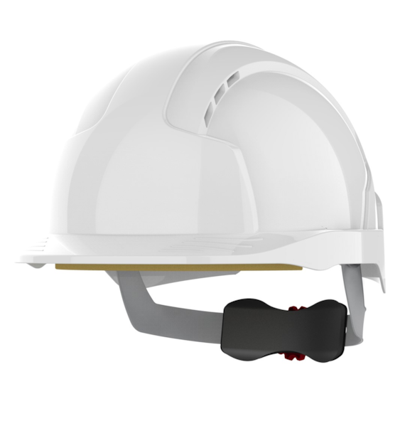Kask ochronny EVOLite wentylowany regulacja śrubowa biały - JSP
