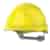 Kask ochronny EVO 3 bez wentylacji regulacja paskiem przesuwnym żółty - JSP