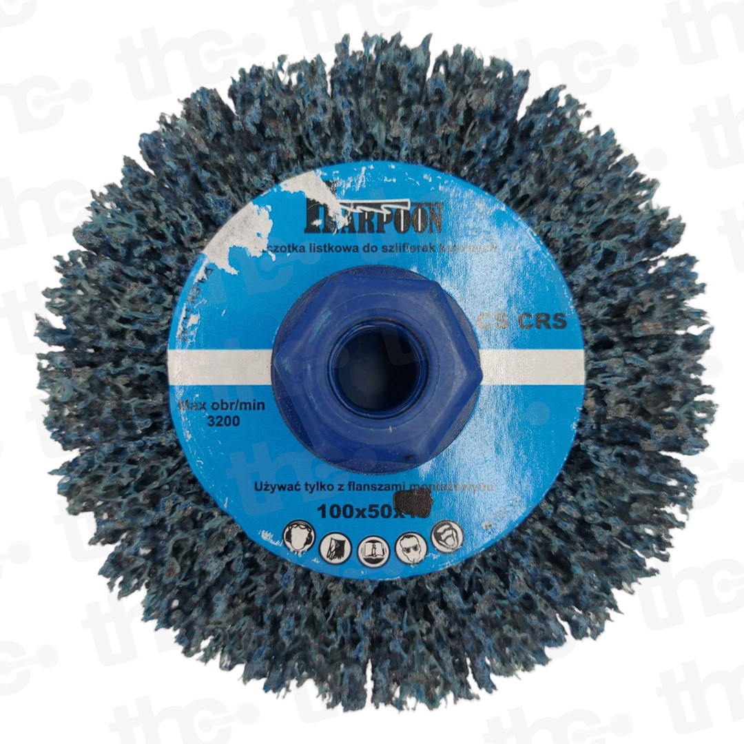 Szczotka z włókniny 100mm x 50mm x M14 SX CRS BLUE