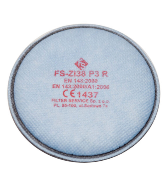 Filtr przeciwpyłowy ZI38 P3 z węglem aktywnym zamiennik 3M 2138 - Filter Service