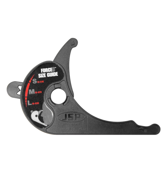 Miarka do mierzenia rozmiaru twarzy. Dobór właściwego rozmiaru półmaski Force8 - JSP