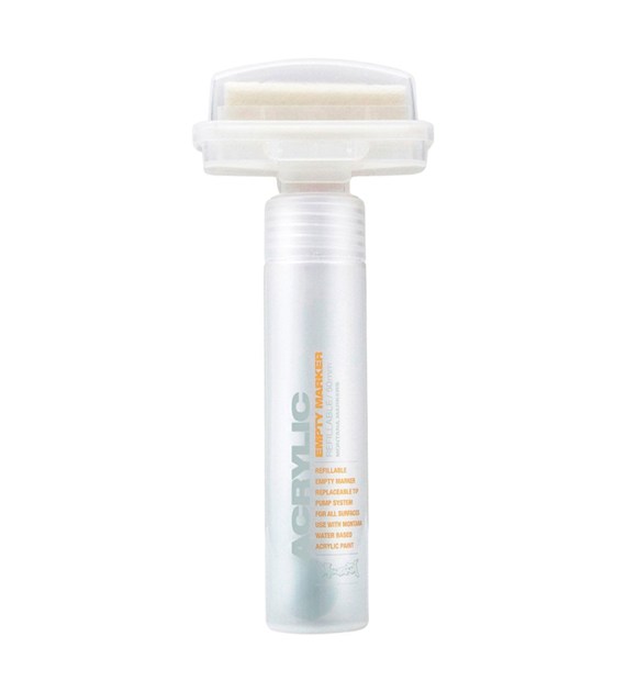 Marker aplikator do primera wielokrotnego napełniania ACRYLIC EMPTY 50mm pusty