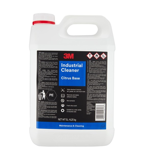 Przemysłowy środek czyszczący na bazie cytrusów 5l przezroczysty 3M 9472 Industrial Cleaner - 3M