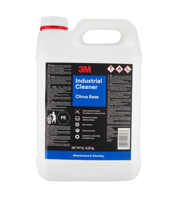 Przemysłowy środek czyszczący na bazie cytrusów 5l przezroczysty 3M 9472 Industrial Cleaner - 3M