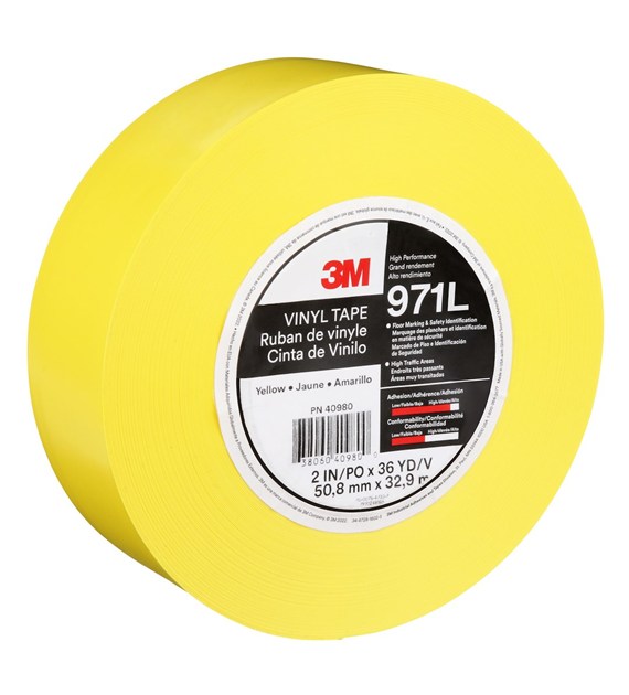 Wytrzymała taśma do wyznaczania ciągów komunikacyjnych 971L 50.8 mm x 33 m gr. 0.43 mm - 3M