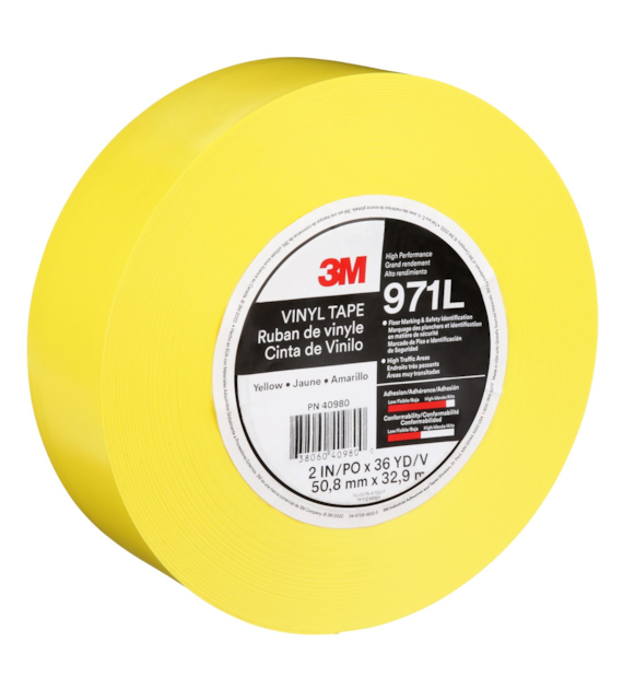 Wytrzymała taśma do wyznaczania ciągów komunikacyjnych 971L 50.8 mm x 33 m gr. 0.43 mm - 3M