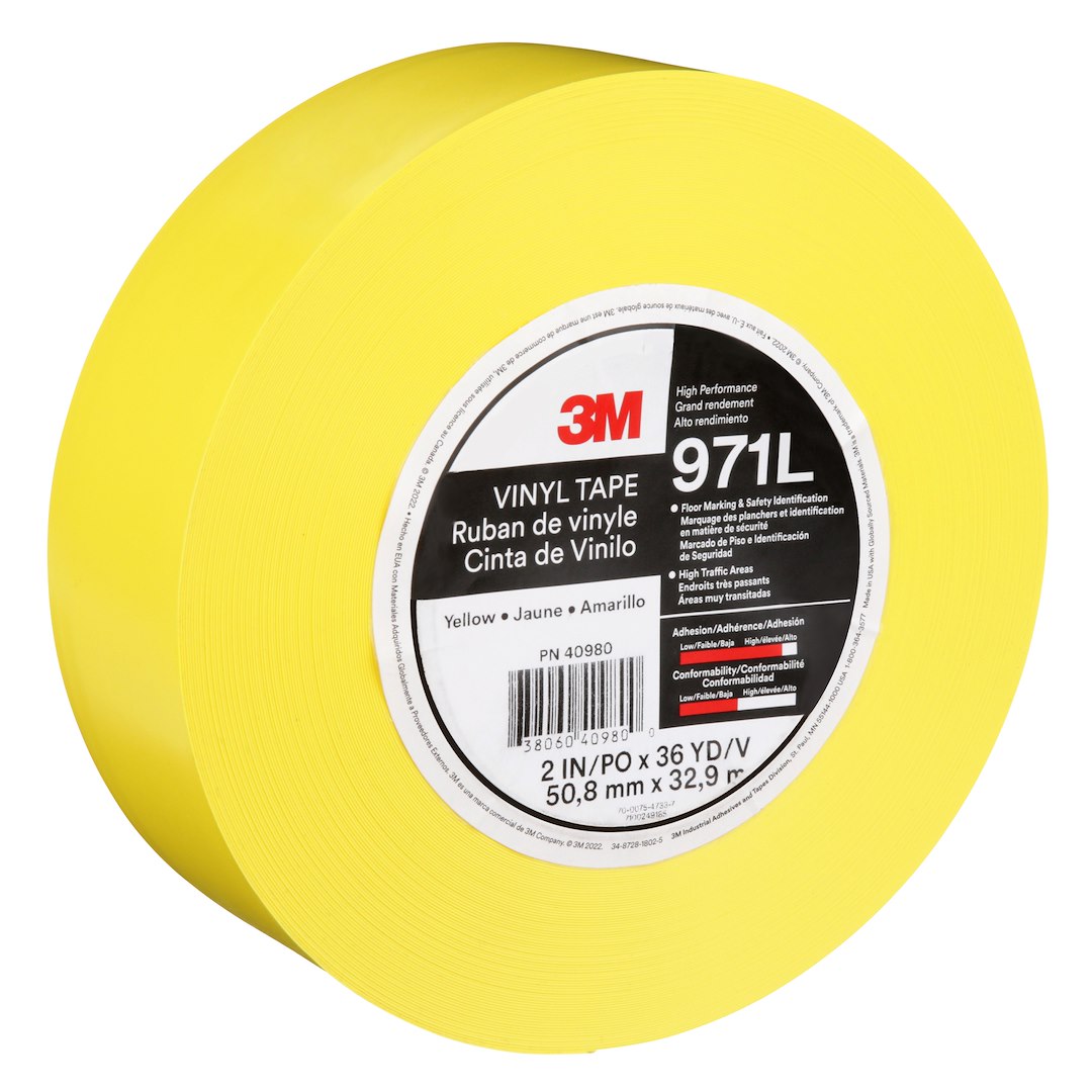 Wytrzymała taśma do wyznaczania ciągów komunikacyjnych 971L 50.8 mm x 33 m gr. 0.43 mm - 3M