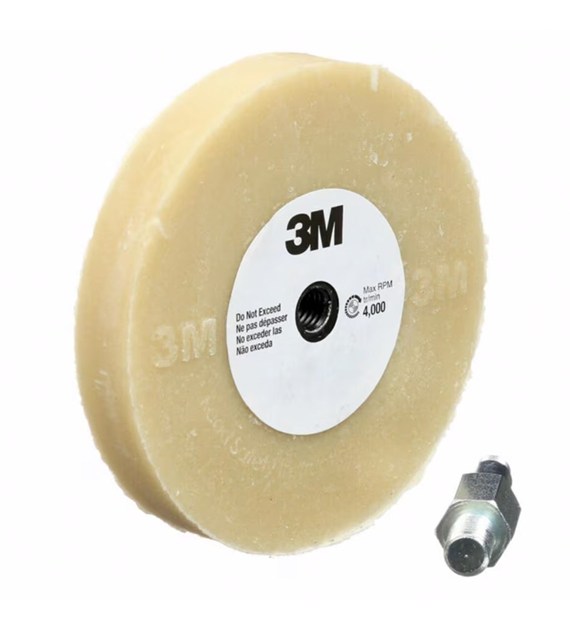 Krążek do usuwania resztek kleju taśm naklejek etykiet SOW z trzpieniem 100mm x 16mm 07498 - 3M