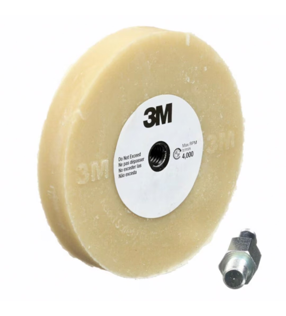 Krążek do usuwania resztek kleju taśm naklejek etykiet SOW z trzpieniem 100mm x 16mm 07498 - 3M