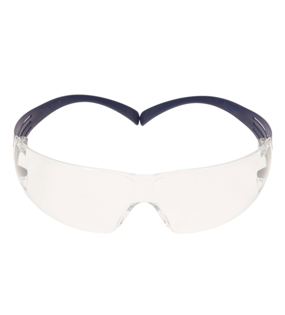 Okulary ochronne SecureFit 200 powłoka odporna na zaparowanie/zarysowanie Scotchgard (K i N) niebieskie oprawki przezroczyste soczewki SF201SGAF-BLU-EU - 3M
