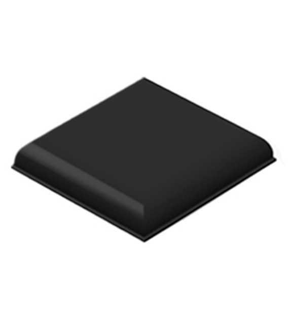 Nakładki ochronne Bumpon SJ5705 32,4mm x 32,4mm x 6,35mm kwadratowe zwężane z płaskim wykończeniem czarne - 3M