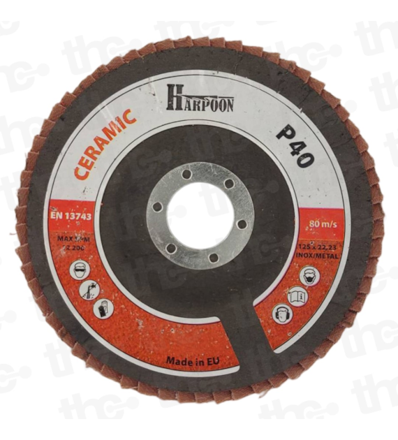 Ściernica listkowa lamelka ceramiczna Orange 125 x22,23 gr. 40 T29 uchylna