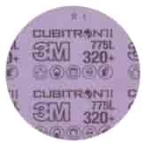 Krążek na rzep Hookit 775L na podkładzie foliowym 125mm P320+ bez otworów - 3M