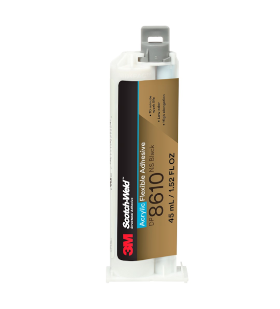 Elastyczny klej akrylowy Scotch-Weld DP8610NS czarny 45 ml Duo-Pak - 3M