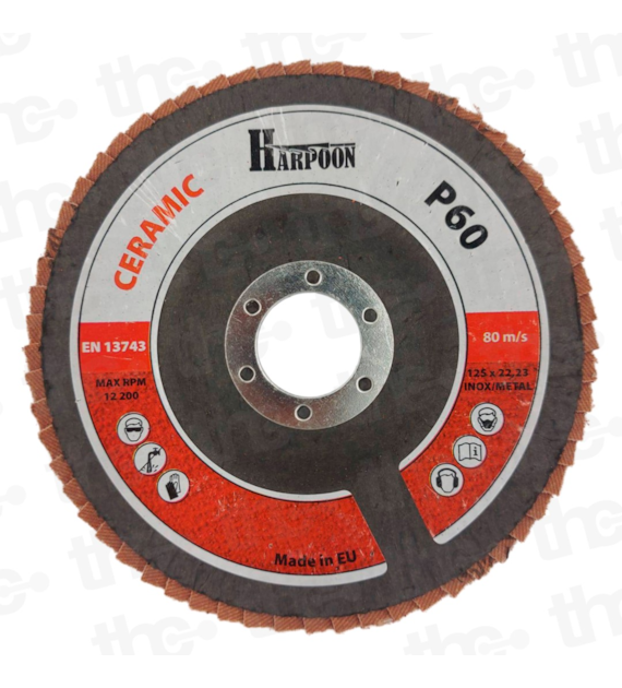 Ściernica listkowa lamelka ceramiczna Harpoon Orange 125 x22,23 gr. 60 uchylna