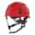 Kask ochronny EVO ALTA z wentylacją regulacja śrubowa czerwony - JSP