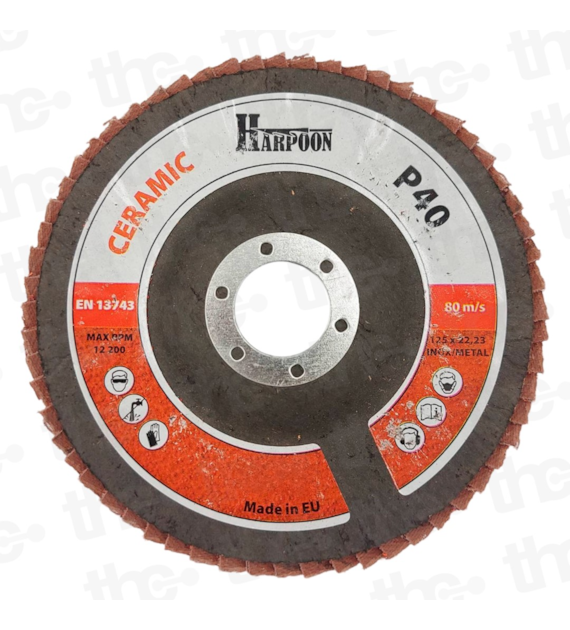 Ściernica listkowa lamelka ceramiczna Orange 125 x22,23 gr. 40 T29 uchylna