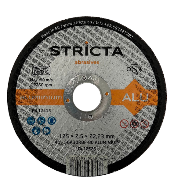 Tarcza do cięcia aluminium 125 x 2,5 x 22,23mm 56A30RBF Alu Standard - Stricta
