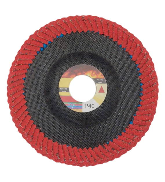 Ściernica lamelkowa lamelka płaska Radius 125mm x 22mm CR P40 - Stricta