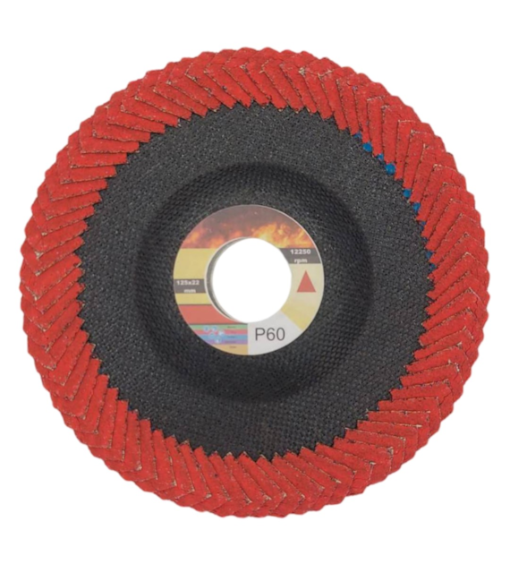 Ściernica lamelkowa lamelka  płaska Radius 125mm x 22mm CR P60 - Stricta