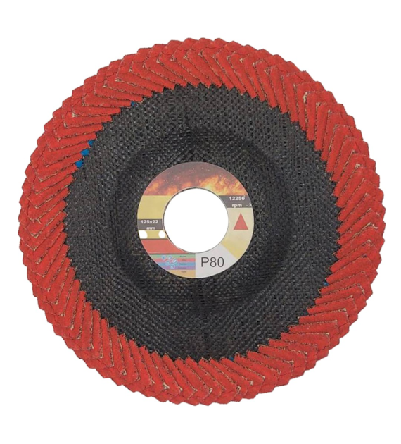 Ściernica lamelkowa lamelka  płaska Radius 125mm x 22mm CR P80 - Stricta