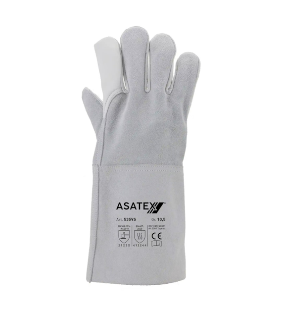 Rękawice spawalnicze ze skóry bydlęcej 535VS rozmiar 10,5 - Asatex