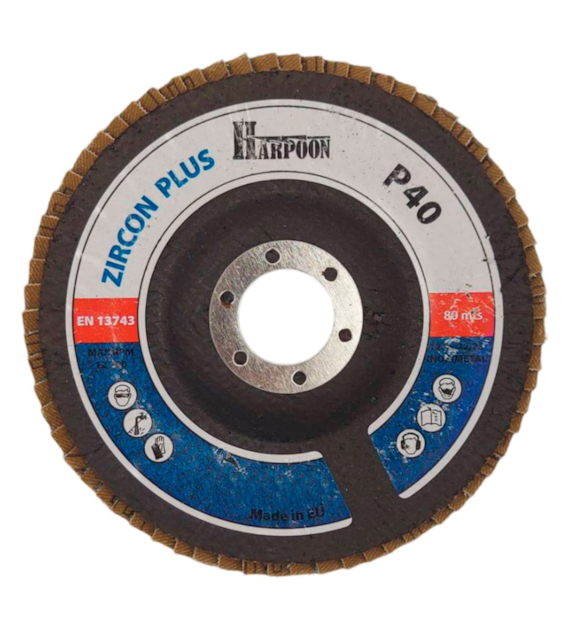 Ściernica listkowa lamelka cyrkonowa Plus 25 x22,23 gr. 40 T29 uchylna