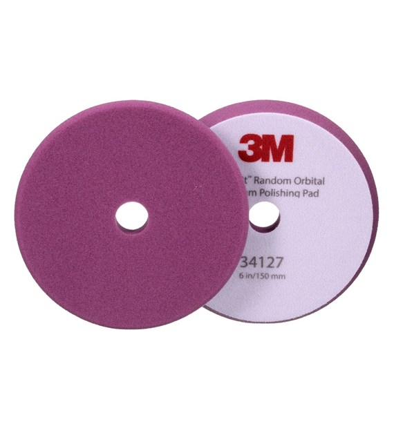 Gąbka polerska do obróbki wykończeniowej Perfect-It150mm do polerki mimośrodowej fioletowa - 3M