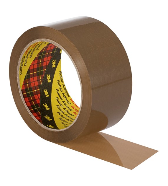 Taśma pakowa Scotch 371 Uniwersalna Hot-Melt 50mm x 66m brązowa - 3M