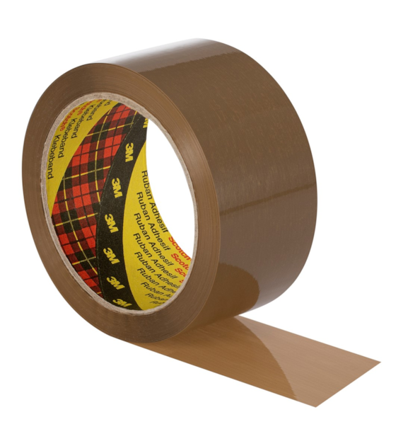 Taśma pakowa Scotch 371 Uniwersalna Hot-Melt 50mm x 66m brązowa - 3M