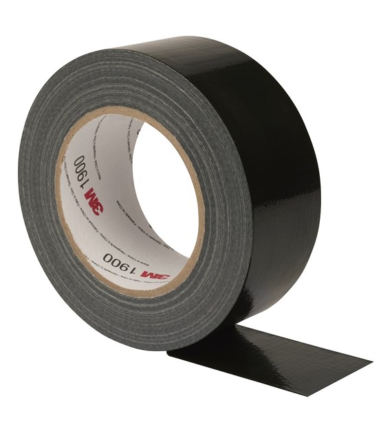Taśma naprawcza duct tape 1900 ekonomiczna  50 mm x 50 m gr. 0.17 mm czarna - 3M