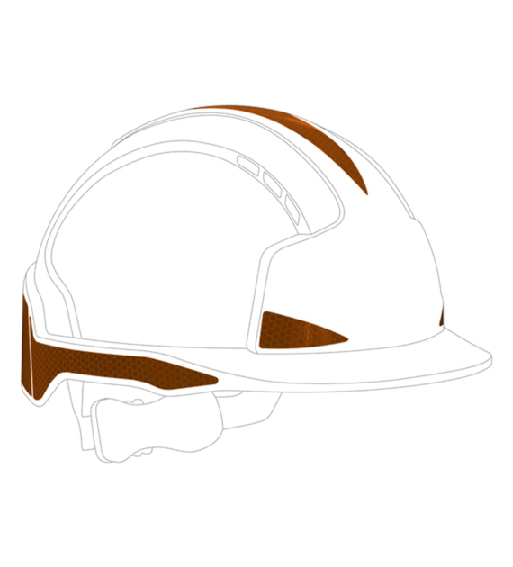 Zestaw naklejek odblaskowych kolor pomarańczowy do EVOLite Opakowanie 10 sztuk  - JSP