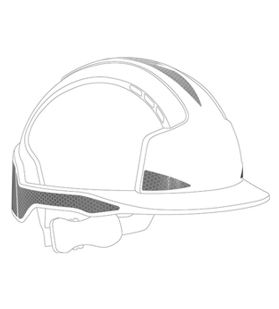 Zestaw naklejek odblaskowych kolor srebrny do EVOLite Opakowanie 10 sztuk  - JSP