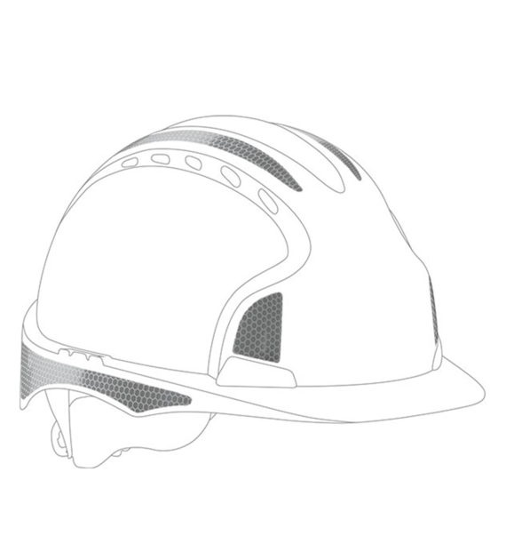 Zestaw naklejek odblaskowych kolor srebrny do EVO2 EVO3 Opakowanie 10 sztuk - JSP