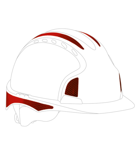 Zestaw naklejek odblaskowych kolor srebrny do EVO2 EVO3 Opakowanie 10 sztuk - JSP