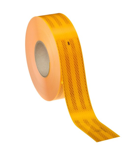 Taśma odblaskowa konturowa Diamond Grade 983-71 do oznakowania pojazdów 53,5mm x 1mb żółta - 3M