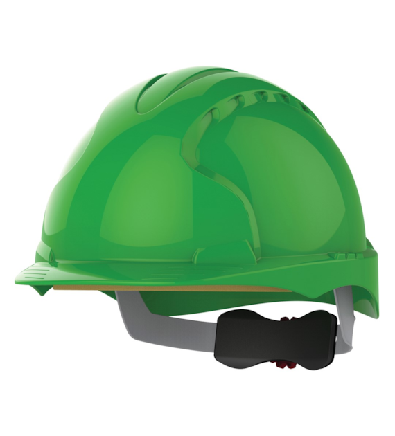Kask ochronny EVO 3 wentylowany regulacja śrubowa zielony - JSP