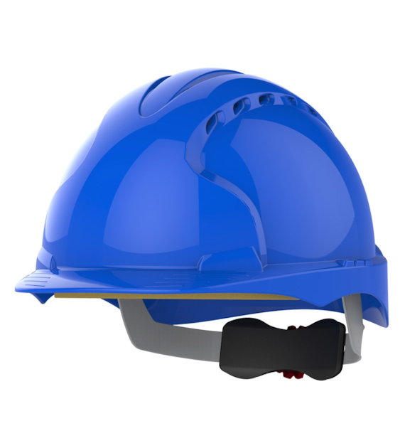 Kask ochronny EVO 3 wentylowany regulacja śrubowa niebieski - JSP