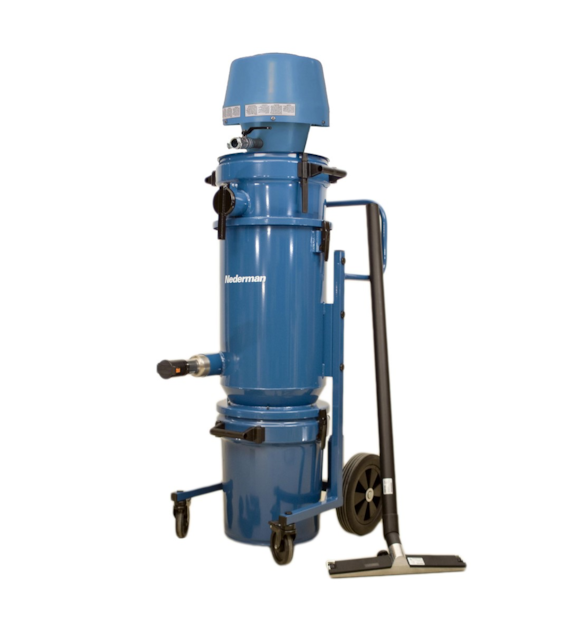 Odkurzacz pneumatyczny 218A na sucho do śrutu pyłu dymu granulatu wiórów przepływ powietrza 6000 l/min 47L - Nederman