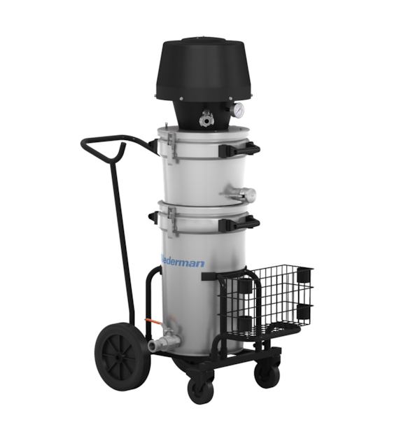 Odkurzacz pneumatyczny 140A EX-NE64 na mokro do odsysania niebezpiecznych i łatwopalnych cieczy 5500 l/min 67L - Nederman