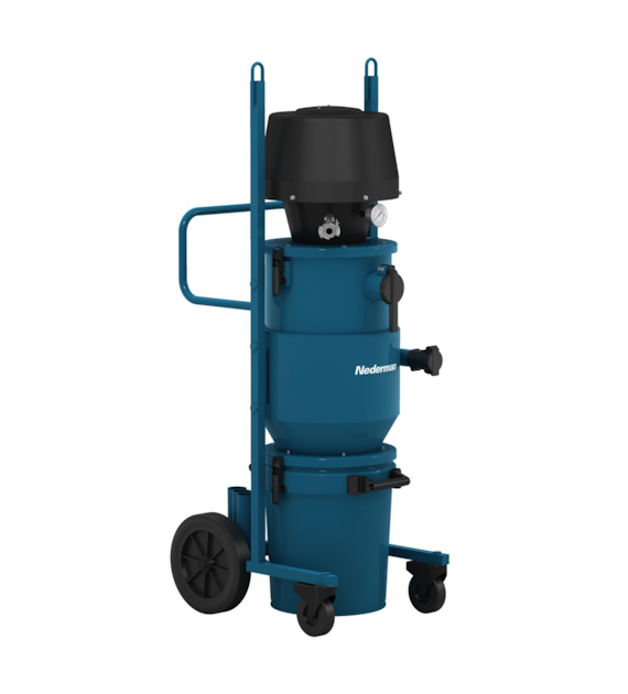 Odkurzacz pneumatyczny ATEX 216A EX C2 na sucho do pyłu granulatu śrutu dymu wiórów przepływ powietrza 5300 l/min 47L - Nederman