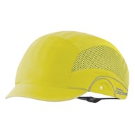 Czapka ochronna antyskalpowa HardCap Aerolite 60 mikro daszek 2,5cm Hi-Vis żółta - JSP