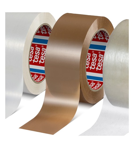 Taśma pakowa 60418 kauczuk syntetyczny 50mm x 132m kremowa - Tesa