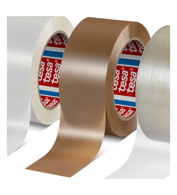 Taśma pakowa 60418 kauczuk syntetyczny 50mm x 132m kremowa - Tesa
